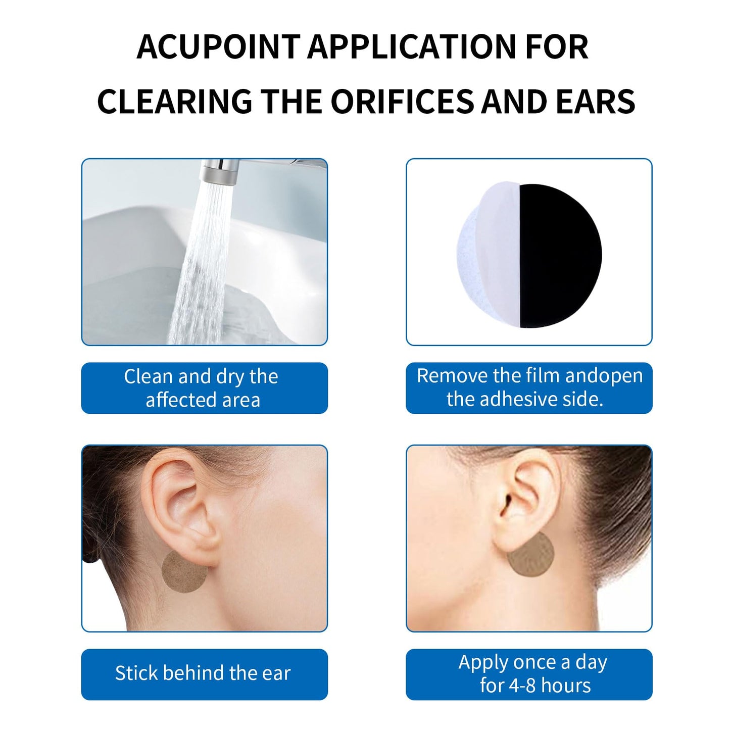 Portable Ear Care Patch Tinnitus Patch Headache Relief Ear Ringing Buzzing Hearing Loss Support Bra 5
