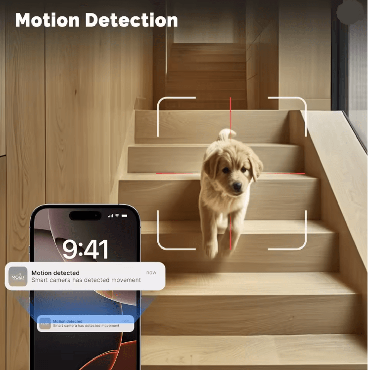Moes Tuya Smart WiFi Indoor Camera 4MP Dual Lens With Motion Tracking 2
