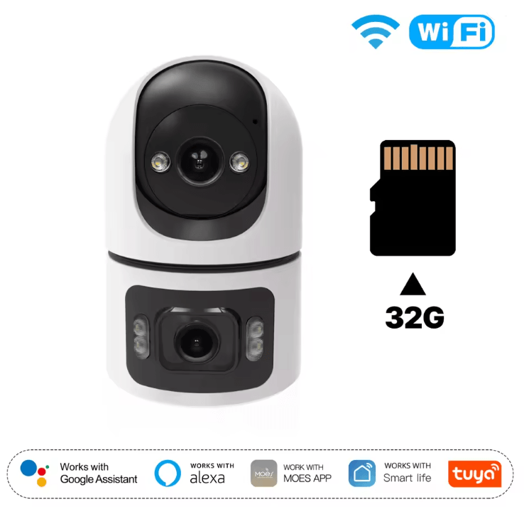Moes Tuya Smart WiFi Indoor Camera 4MP Dual Lens With Motion Tracking 5