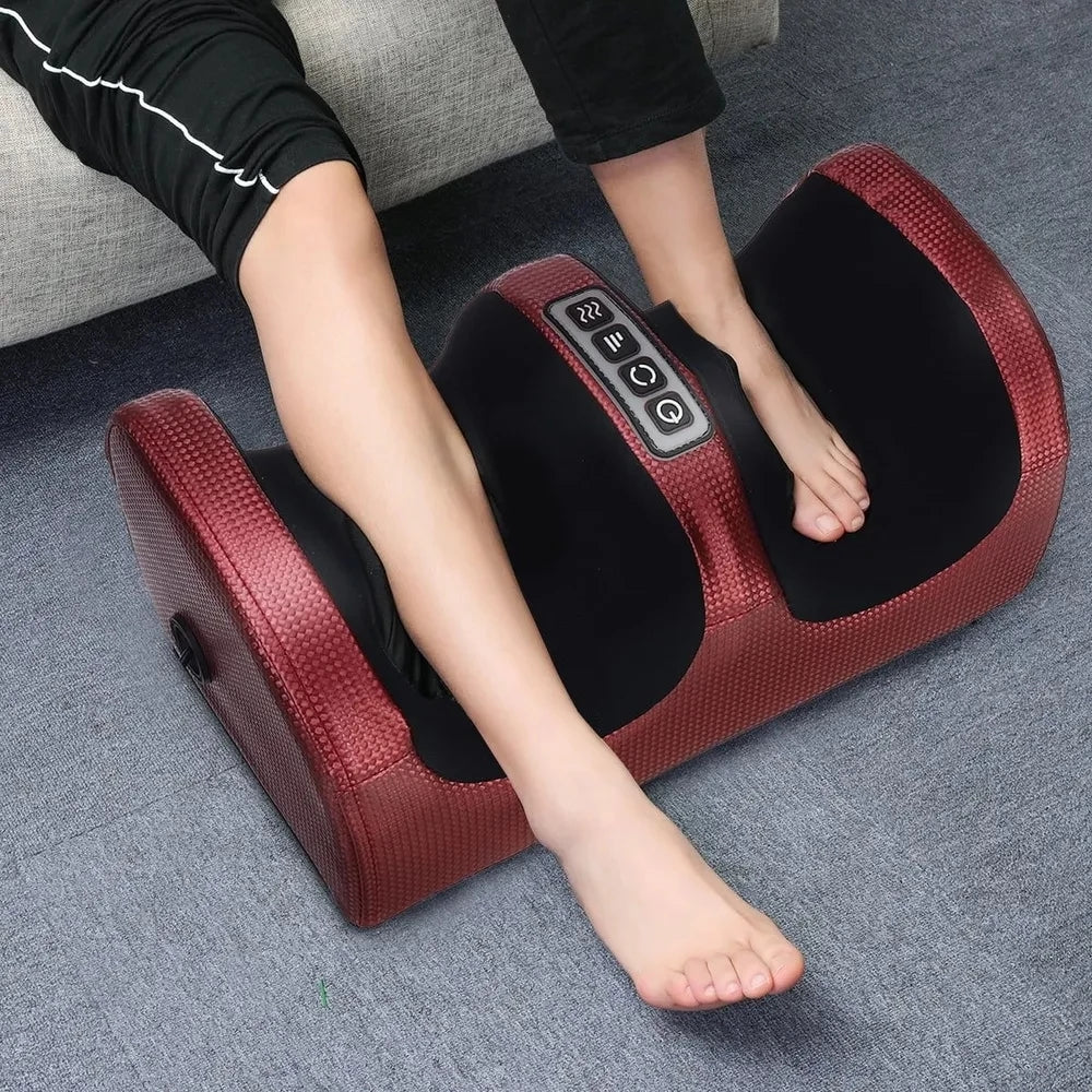 Rolling Shiatsu Calf Health Care Therapy, Deep Tissue Muscles Relieve Fatigue Machine, Infrared Heating Foot Massager