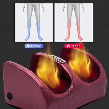 Rolling Shiatsu Calf Health Care Therapy, Deep Tissue Muscles Relieve Fatigue Machine, Infrared Heating Foot Massager