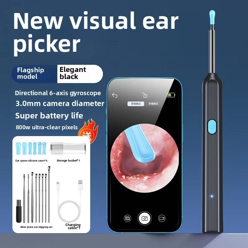 Smart Visual Ear Sticks Otoscope  Mini Camera Ear Wax Removal  Health Care Tool 11