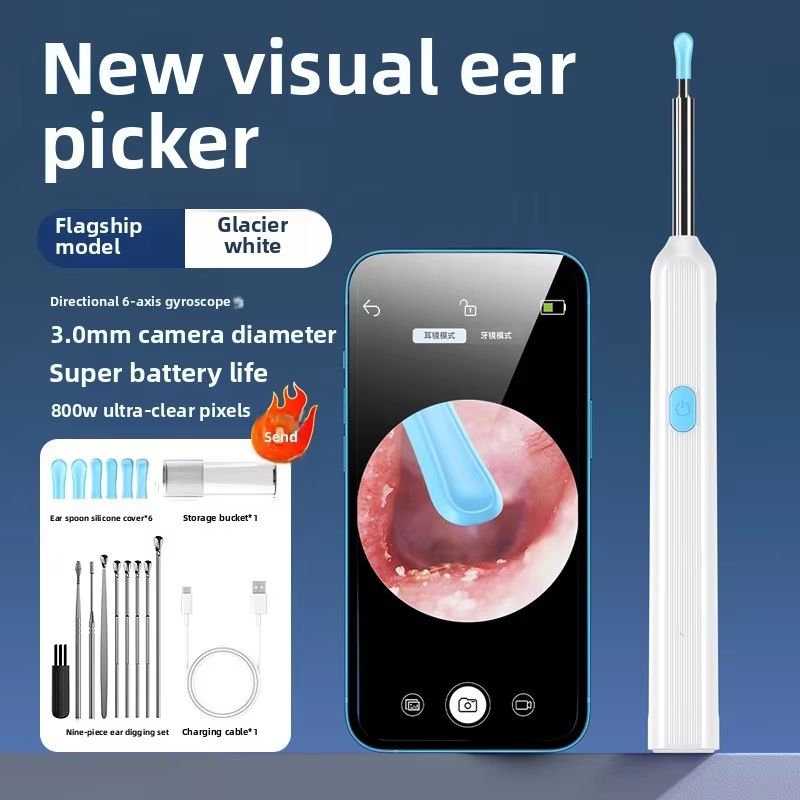 Smart Visual Ear Sticks Otoscope  Mini Camera Ear Wax Removal  Health Care Tool 13