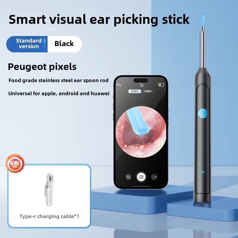Smart Visual Ear Sticks Otoscope  Mini Camera Ear Wax Removal  Health Care Tool 7