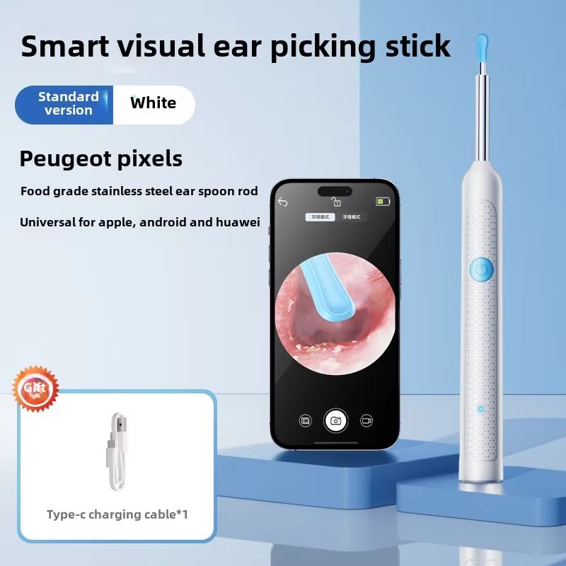 Smart Visual Ear Sticks Otoscope  Mini Camera Ear Wax Removal  Health Care Tool 8