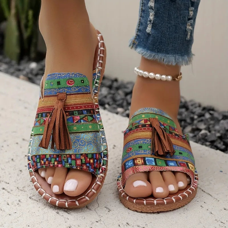 Summer Fashion Womens Casual Beach Luxury Sandals, Comfortable Open Toe Outdoor Flat Shoes