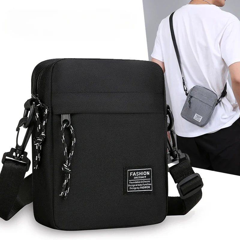 Diagonal Backpack Chest Bags, Men's Small Bag, Mobile Phone Waist Pack, Light Boy Mini Casual Bag, Shoulder Bags Trendy