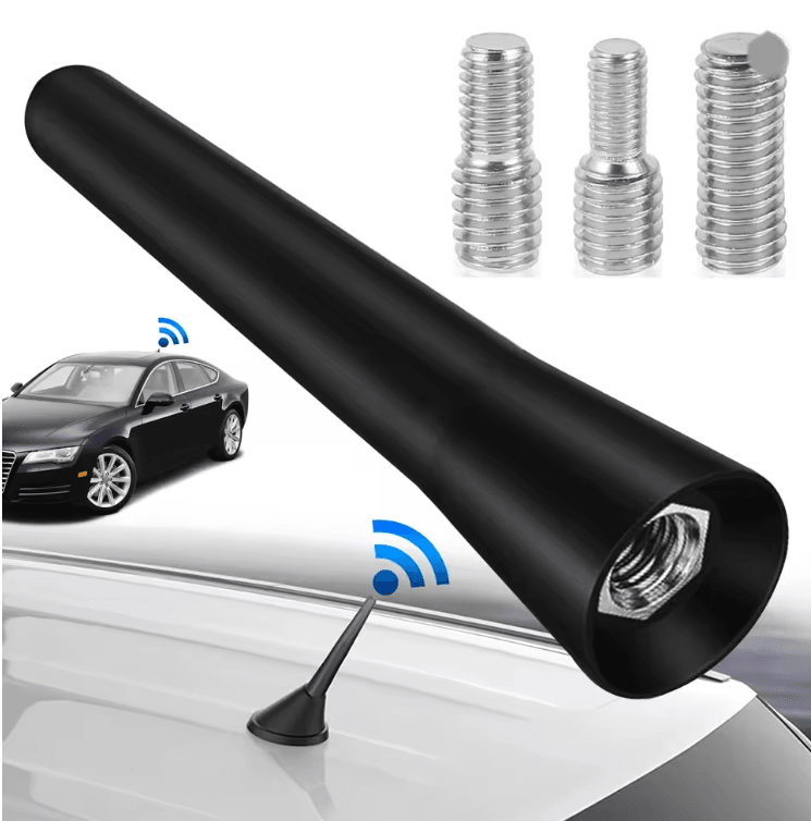 AutoTune Compact Car Antenna Short Roof Mount FM AM DAB Universal Fit