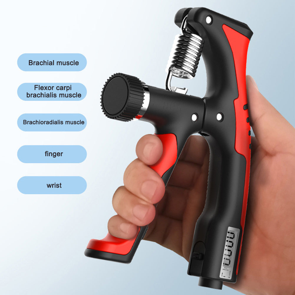 Wrist Gripper Digital Display, Forearm Hand Trainer with Counter, Adjustable Resistance Strength Training