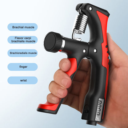 Wrist Gripper Digital Display, Forearm Hand Trainer with Counter, Adjustable Resistance Strength Training