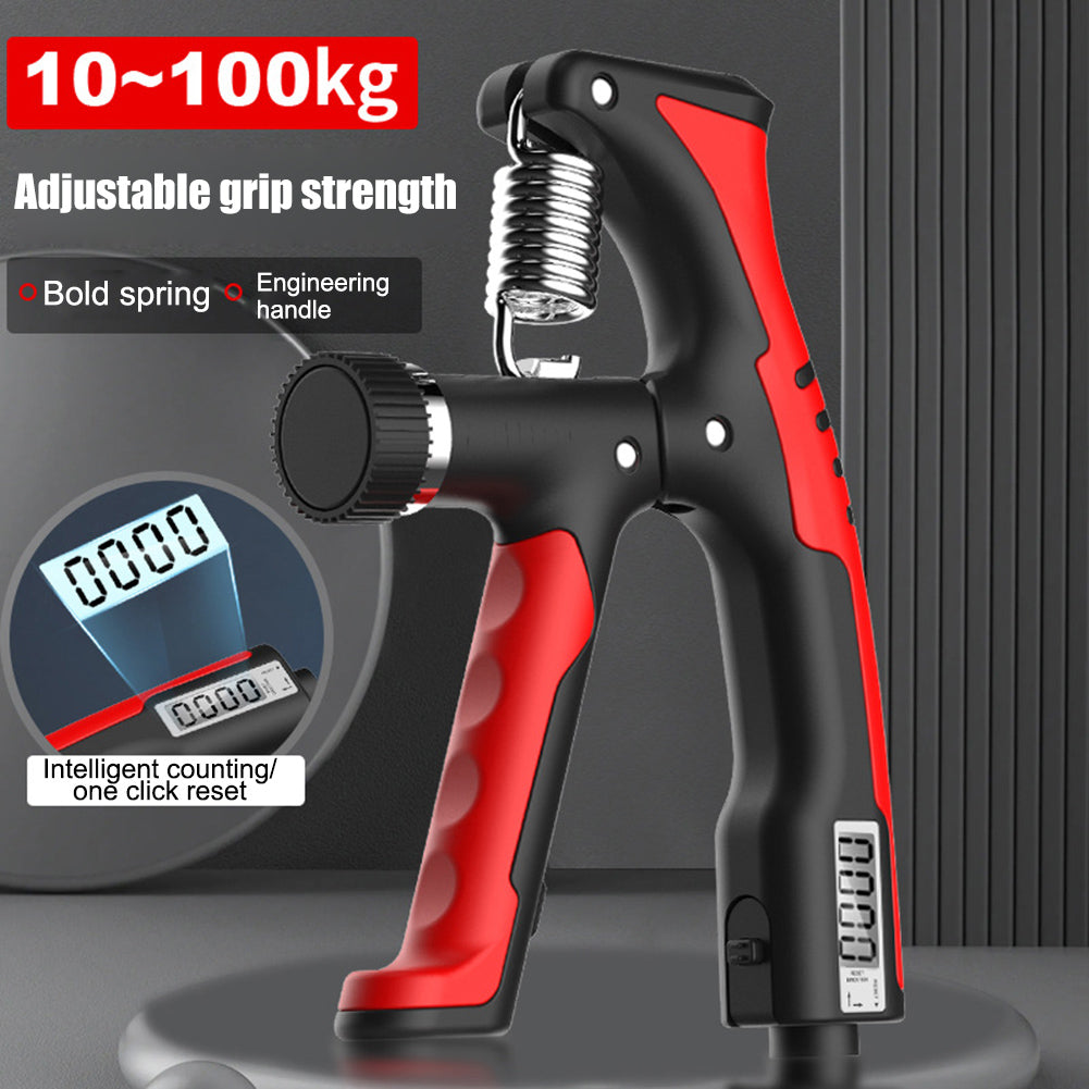 Wrist Gripper Digital Display, Forearm Hand Trainer with Counter, Adjustable Resistance Strength Training