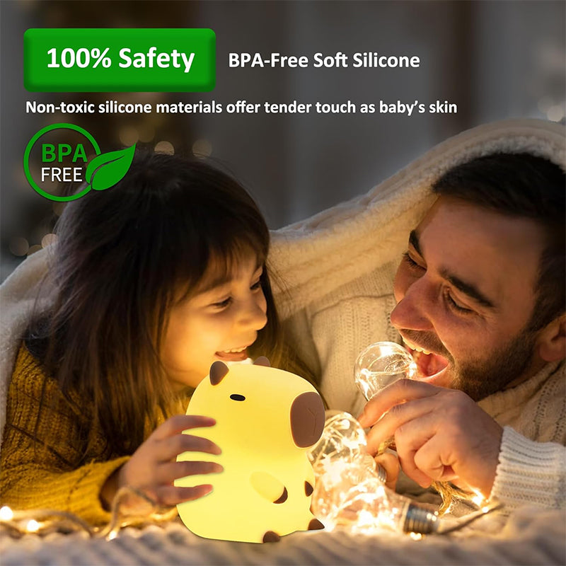 Rechargeable Animal Night Light, Touch Control, Kids Bedside Lamp, Soothing Nursery Decor, Ideal Gift