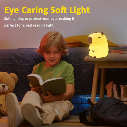 Rechargeable Animal Night Light, Touch Control, Kids Bedside Lamp, Soothing Nursery Decor, Ideal Gift