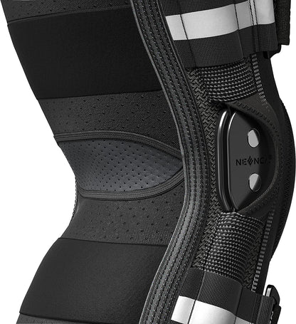 Adjustable Hinged Knee Brace Side Stabilizers Knee Support Patella Gel Pad Joint Pain Relief Arthri 3