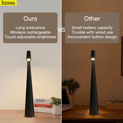 Rechargeable Wireless Table Lamp LED Touch Sensor Desktop Night Light For Bedroom Hotel Bar Decor 4