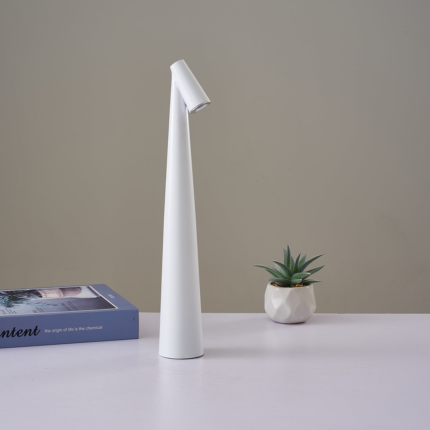 Rechargeable Wireless Table Lamp, LED Touch Sensor, Desktop Night Light for Bedroom, Hotel, Bar Decor