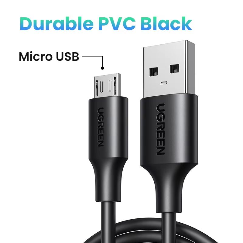 Ugreen Fast Charging Micro USB  USBC Nylon Cable  2A Durable Data Charger 10