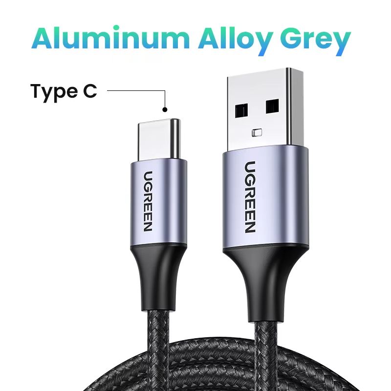 Ugreen Fast Charging Micro USB  USBC Nylon Cable  2A Durable Data Charger 6