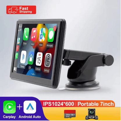 DriveView 7 Inch Touch Screen CarPlay Android Auto Multimedia Player with GPS and Rear Camera
