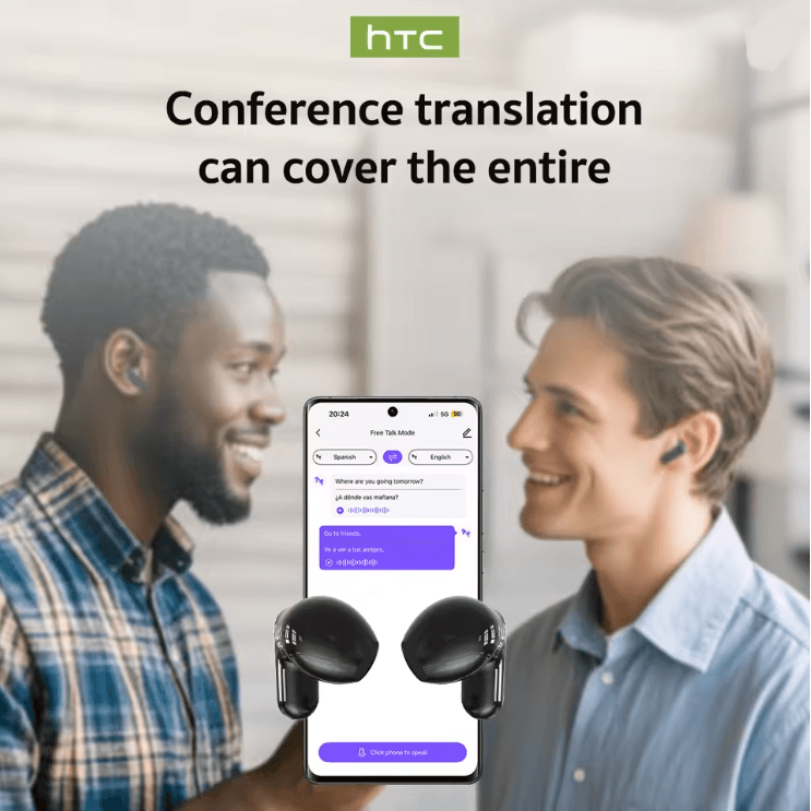 HTC NE20 Bluetooth Translation Earbuds With Long Battery Life And Waterproof Design 3