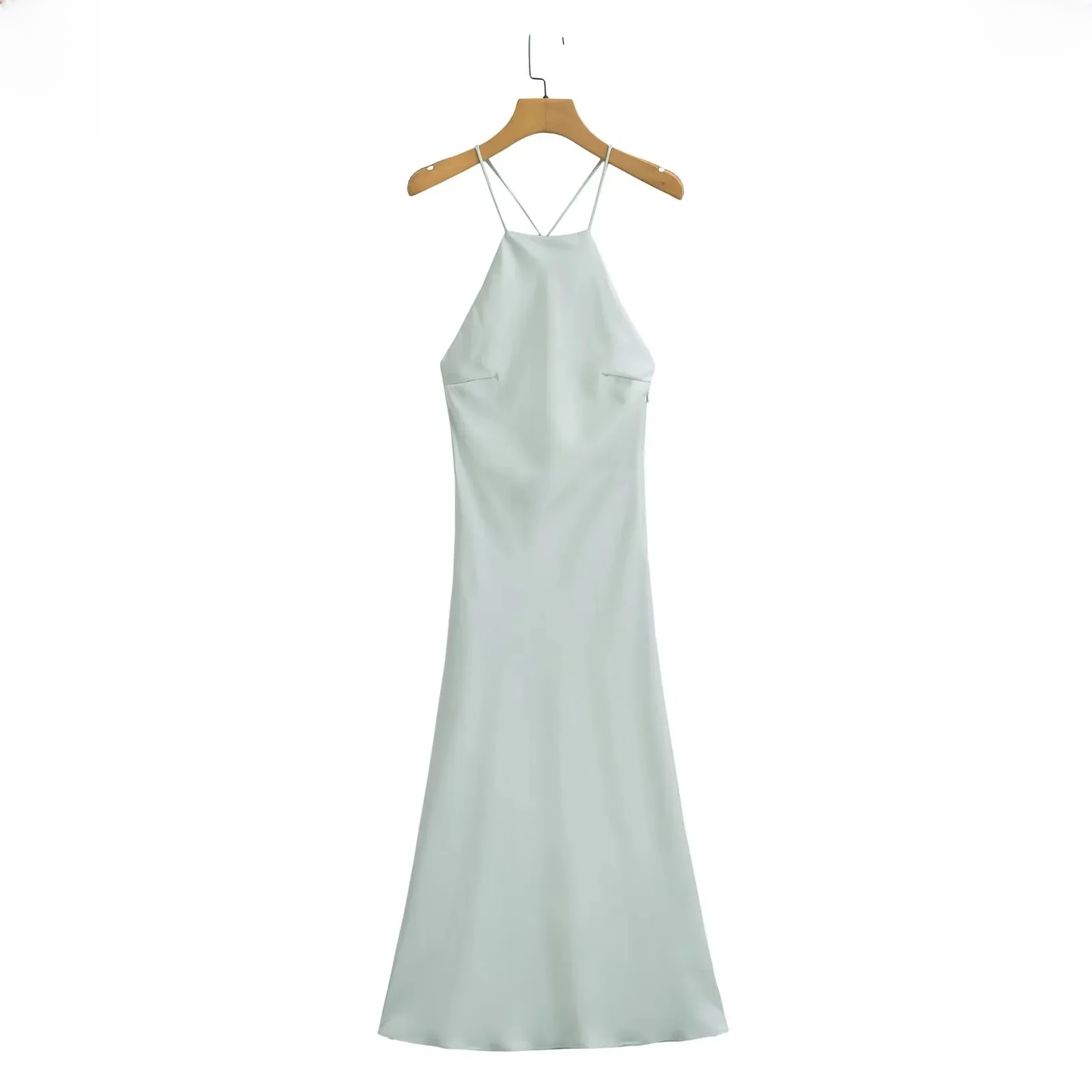 Western Style Sleeveless Dress Summer New Womens Tanksilk Satin Feeling Fashion 2