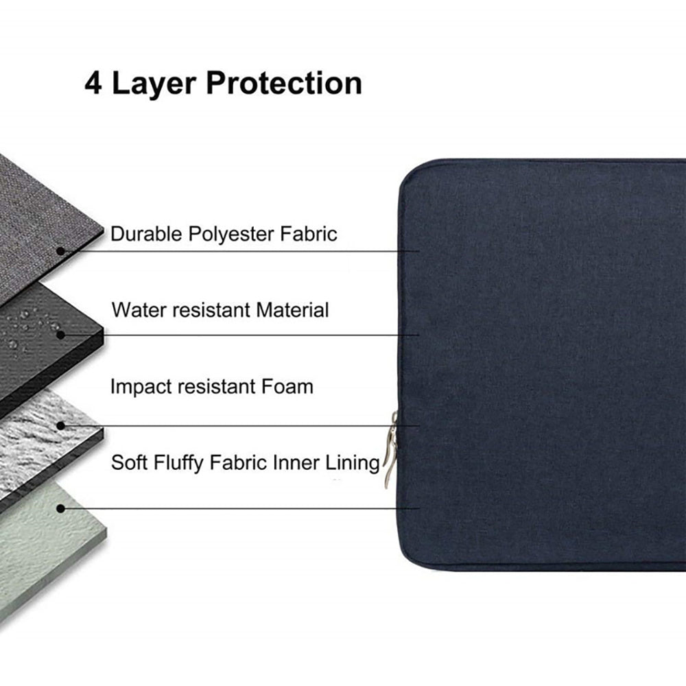 Laptop Sleeve Bag, Soft Cover Handbag, Portable Inch Laptop Case for Macbook, Dell, HP, Lenovo