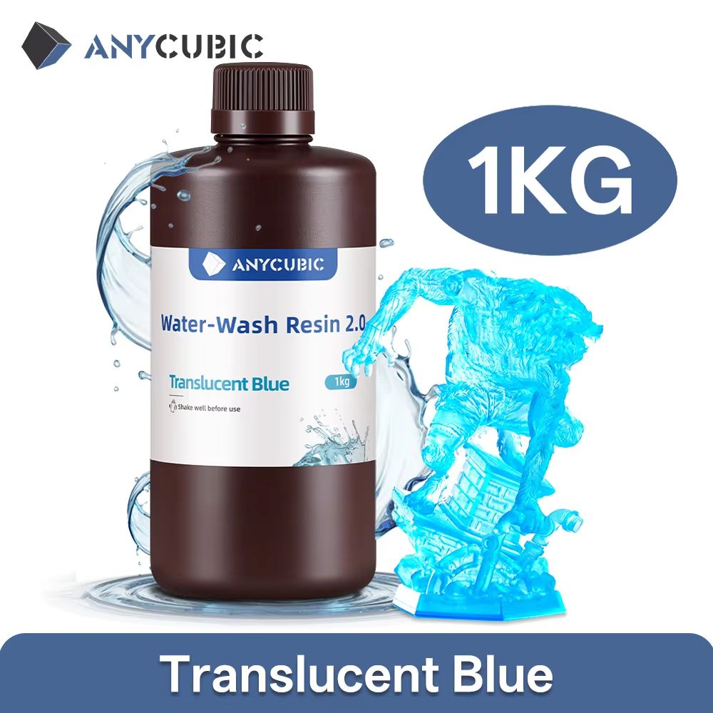 ANYCUBIC WaterWashable 3D Printer Resin  405nm UV Resin For DLP  LCD Printing 9