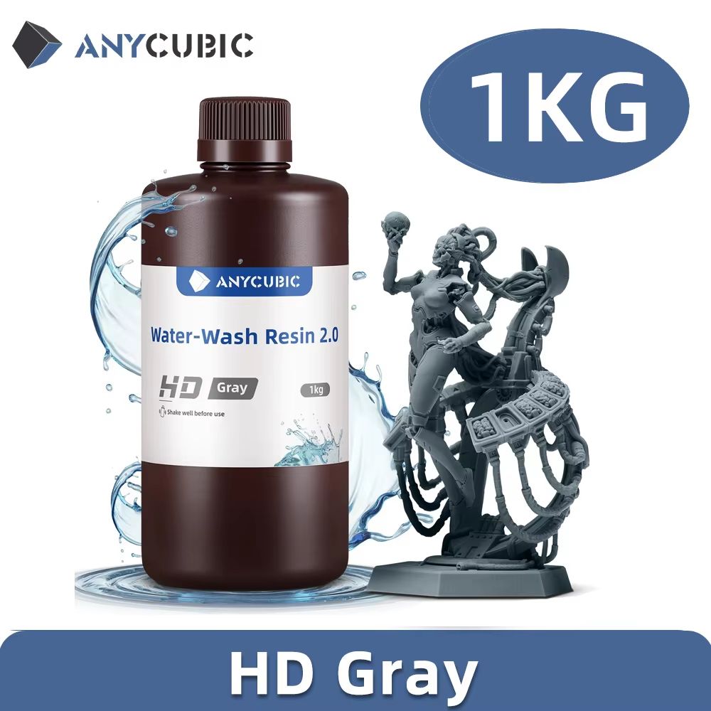ANYCUBIC WaterWashable 3D Printer Resin  405nm UV Resin For DLP  LCD Printing 14