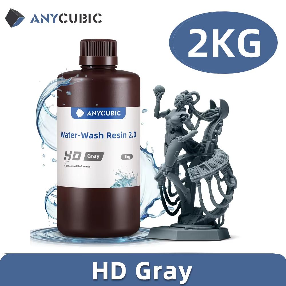 ANYCUBIC WaterWashable 3D Printer Resin  405nm UV Resin For DLP  LCD Printing 15