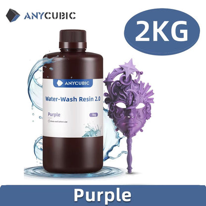 ANYCUBIC WaterWashable 3D Printer Resin  405nm UV Resin For DLP  LCD Printing 16