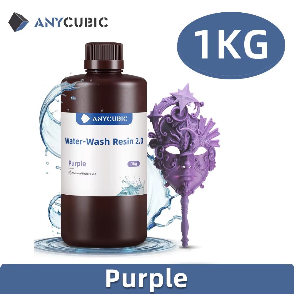 ANYCUBIC WaterWashable 3D Printer Resin  405nm UV Resin For DLP  LCD Printing 6