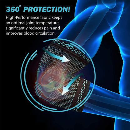 Arm Sport Support, Elastic Elbow Brace, Elbow Sport Safety, Breathable Arm Sleeve, Compression Elbow Pads