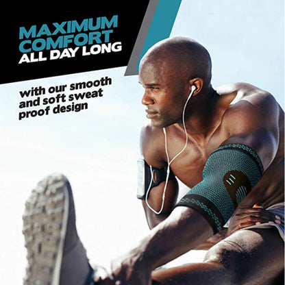 Arm Sport Support, Elastic Elbow Brace, Elbow Sport Safety, Breathable Arm Sleeve, Compression Elbow Pads