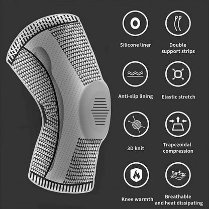 Crossfit Protector Support Pads, Professional Sport Knee Brace, Arthritis Relief, Meniscus Tear Support, Running, Biking
