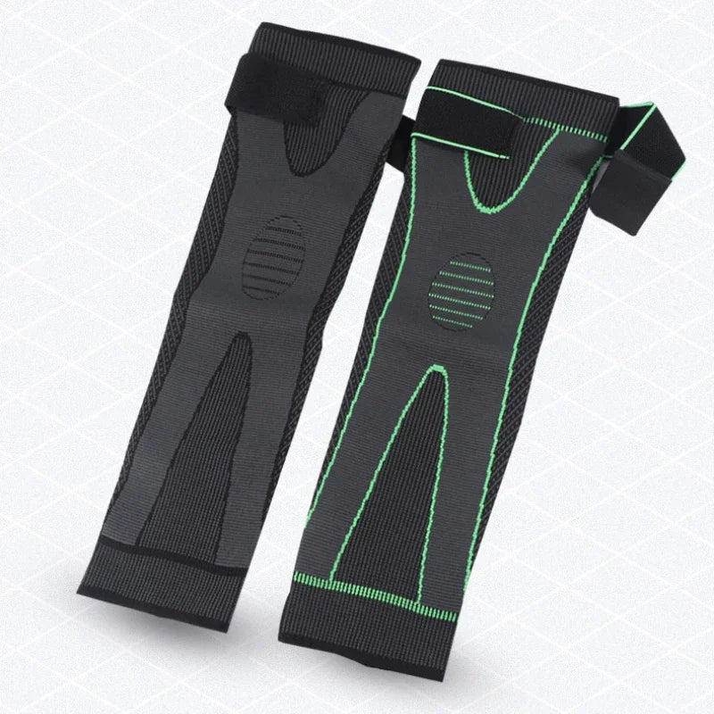 Long Compression Knee Pads Elastic Stripe Sleeve Sport Brace Support Warm Kneepad Protector Volleyb 3