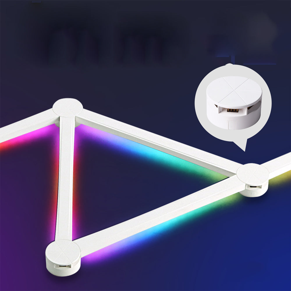 Smart WiFi LED Wall Lamp, DIY Free Splicing Kit, Music Rhythm TV Backlight, Atmosphere Night Light for Bedroom