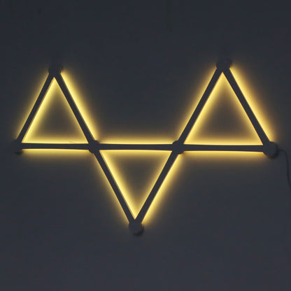 Smart WiFi LED Wall Lamp, DIY Free Splicing Kit, Music Rhythm TV Backlight, Atmosphere Night Light for Bedroom