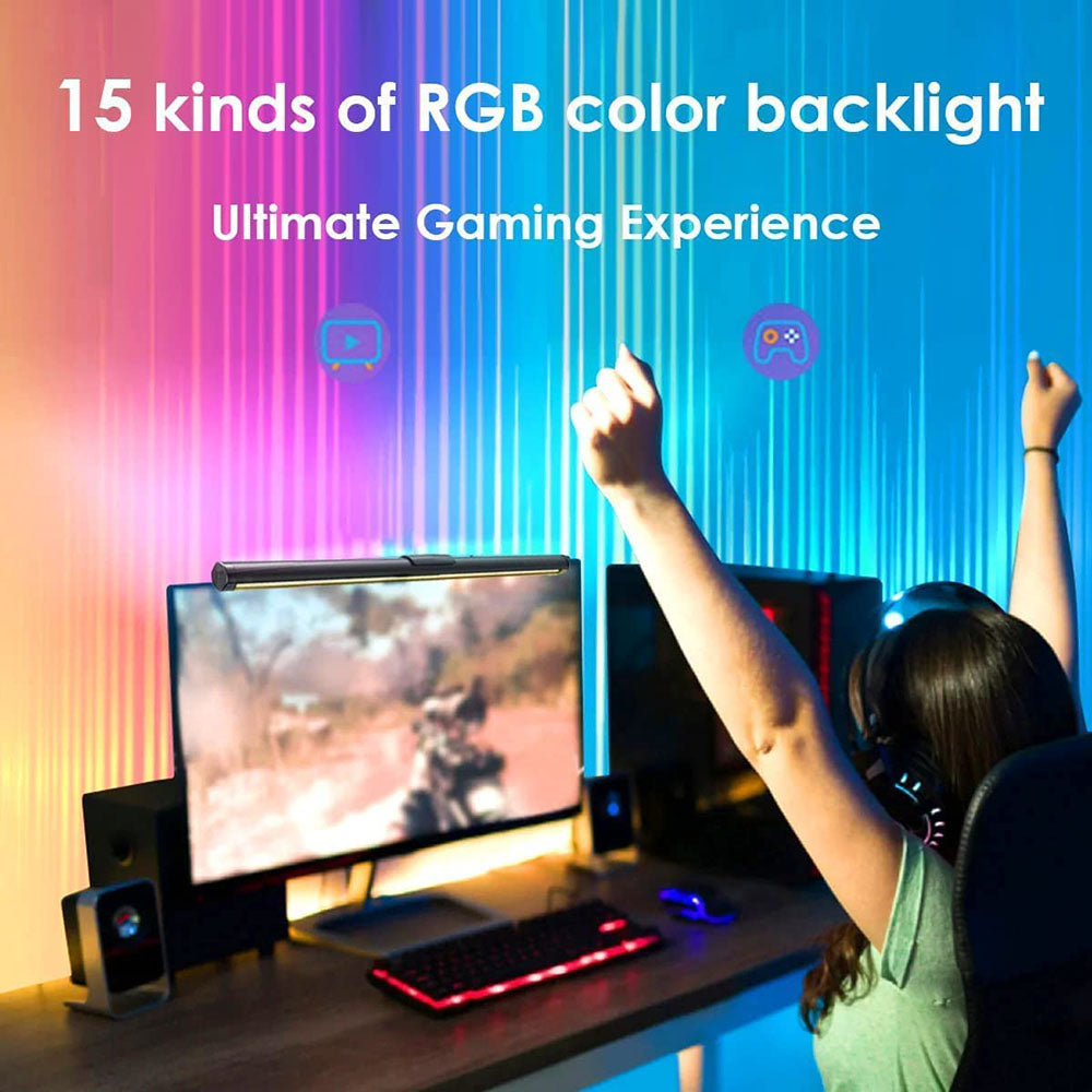 RGB Monitor Light Bar With Music Sync Mode PC Screen Lamp For Home Office Desk Gaming Setup Ambienc 2