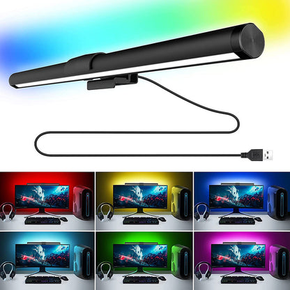 RGB Monitor Light Bar With Music Sync Mode PC Screen Lamp For Home Office Desk Gaming Setup Ambienc 3