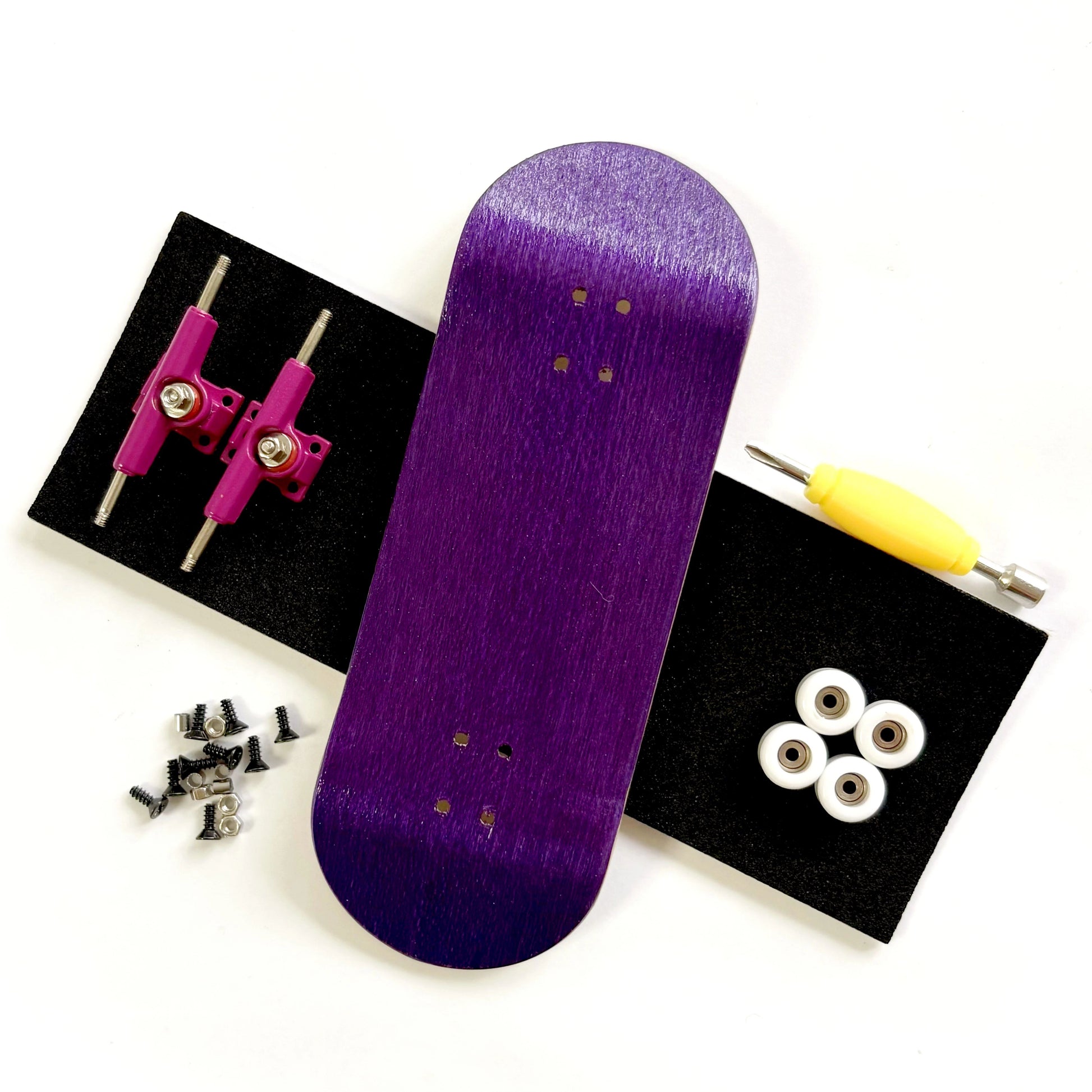 34mm Fingerboard Skateboard Set With Double Axle Trucks And Bearing Wheels 18