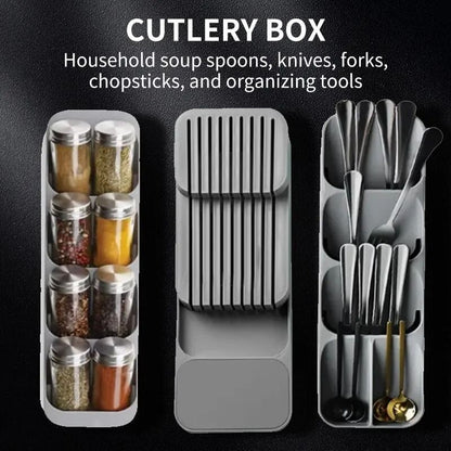 Kitchen Drawer Cutlery Organizer Tray