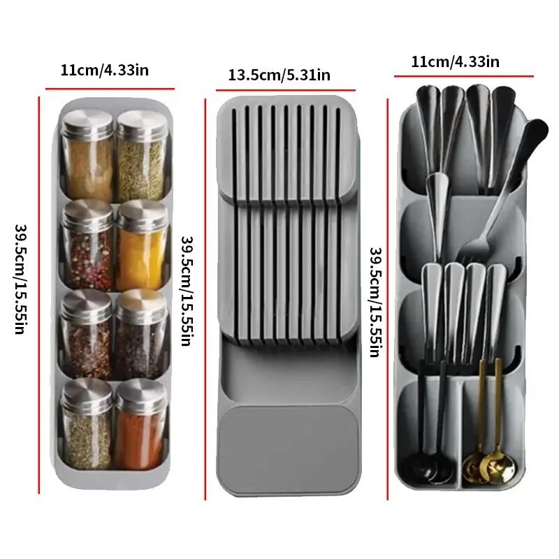 Kitchen Drawer Cutlery Organizer Tray 5