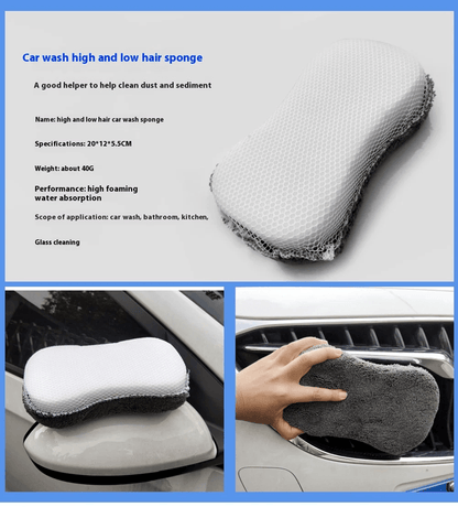 AutoShine 9 Piece Car And Motorcycle Cleaning Kit With Towels Sponges And Brushes 2