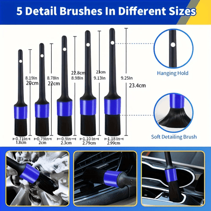 AutoMaster 27 Piece Car Wash And Detailing Kit With Brushes And Cleaning Tools 1