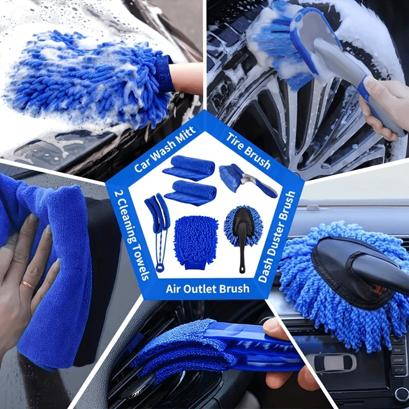 AutoMaster 27 Piece Car Wash And Detailing Kit With Brushes And Cleaning Tools 3