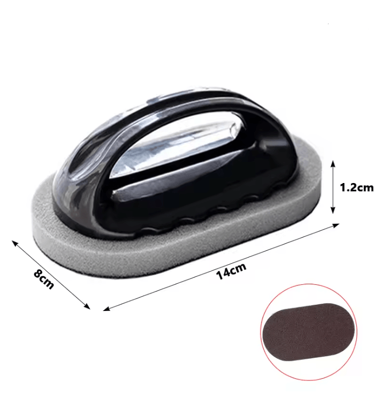 SparkClean Magic Emery Sponge Brush With Handle For Deep Rust And Stain Removal 4