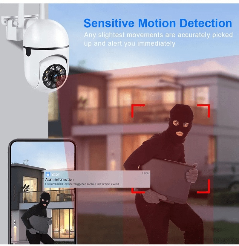 SafeView 8MP WiFi PTZ Security Camera With 4X Zoom And Night Vision 7