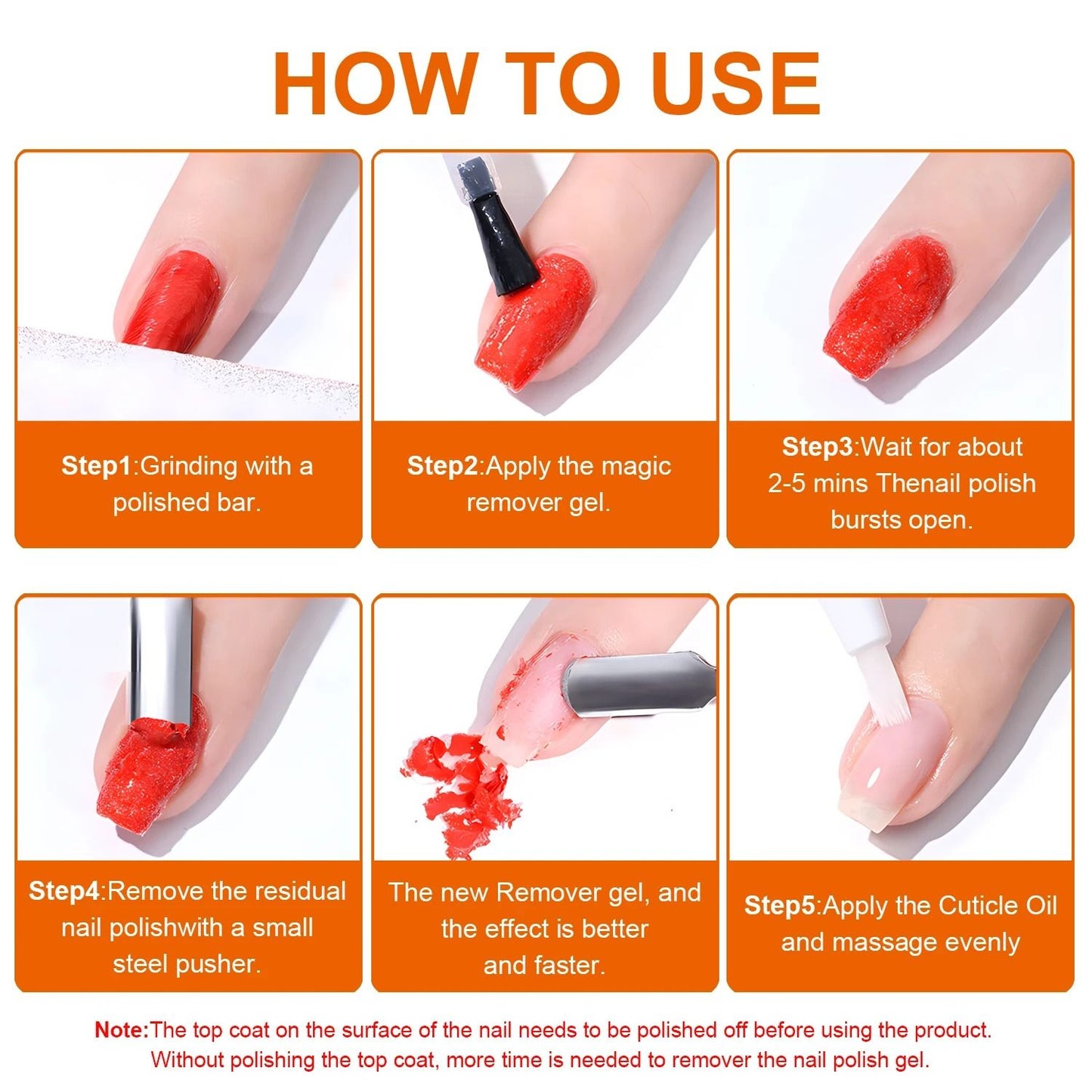Quick Nail Gel Polish Remover  Fast Easy And DamageFree Manicure Removal 15ml 6