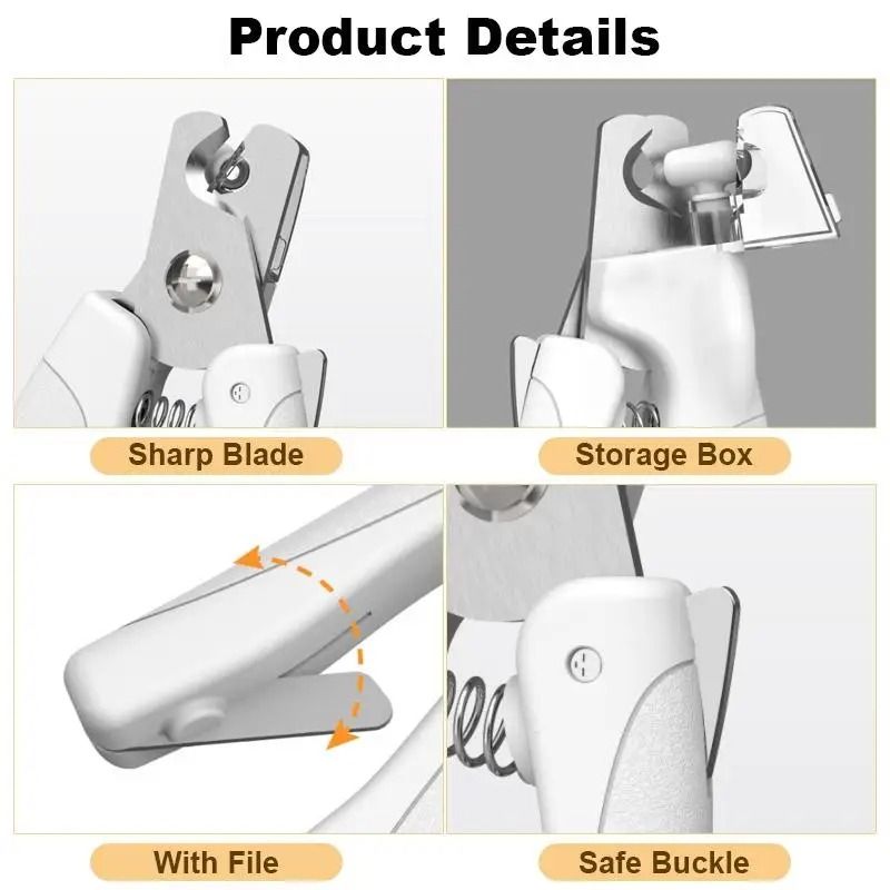 Pet Nail Clipper With LED Light Safe Precision Trimmer For Dogs And Cats 5