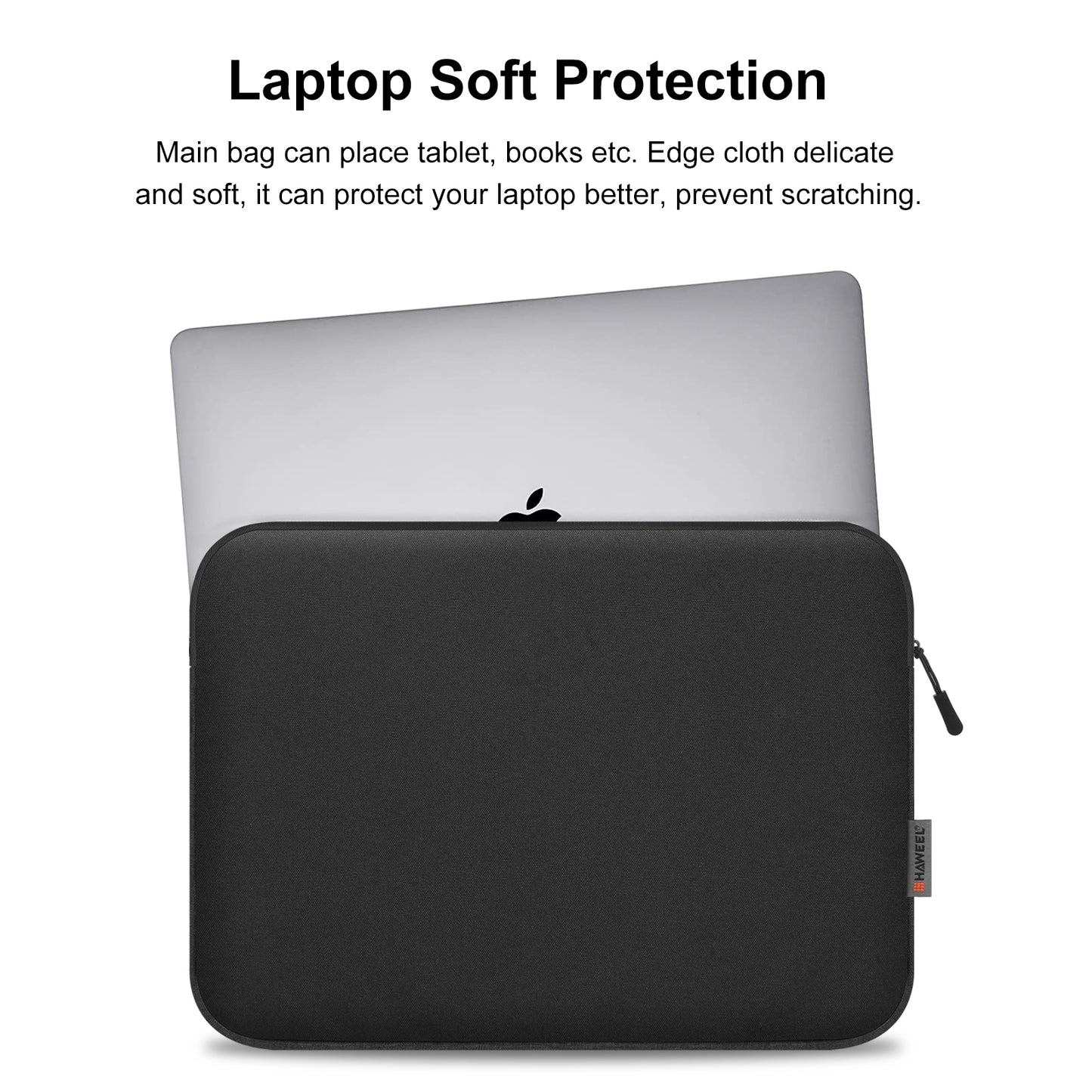 Protect your laptop with HAWEEL zipper sleeve case Laptop bag , lightweight, shockproof, and durable